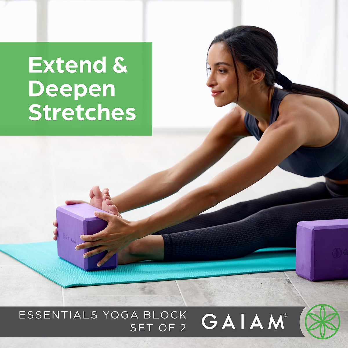 Yoga Block Supportive Latex (Black / 2 Blocks)