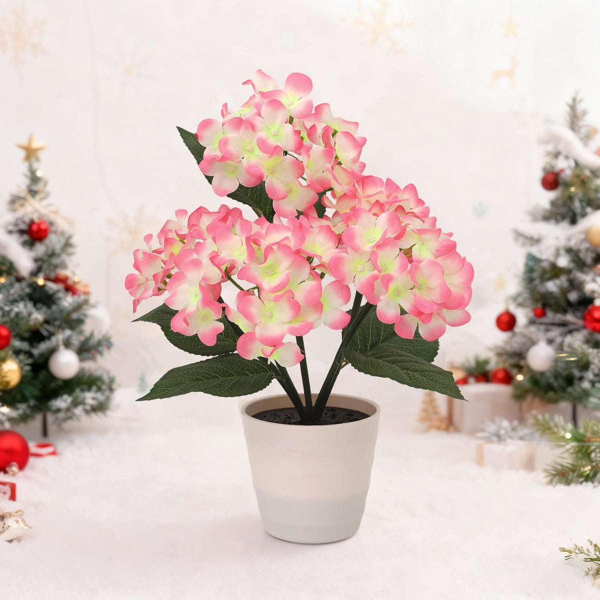 Pink Hydrangea Flower Decor for Christmas Mothers Day Birthday Gifts (HYDRANGEA FLOWR-PINK)
