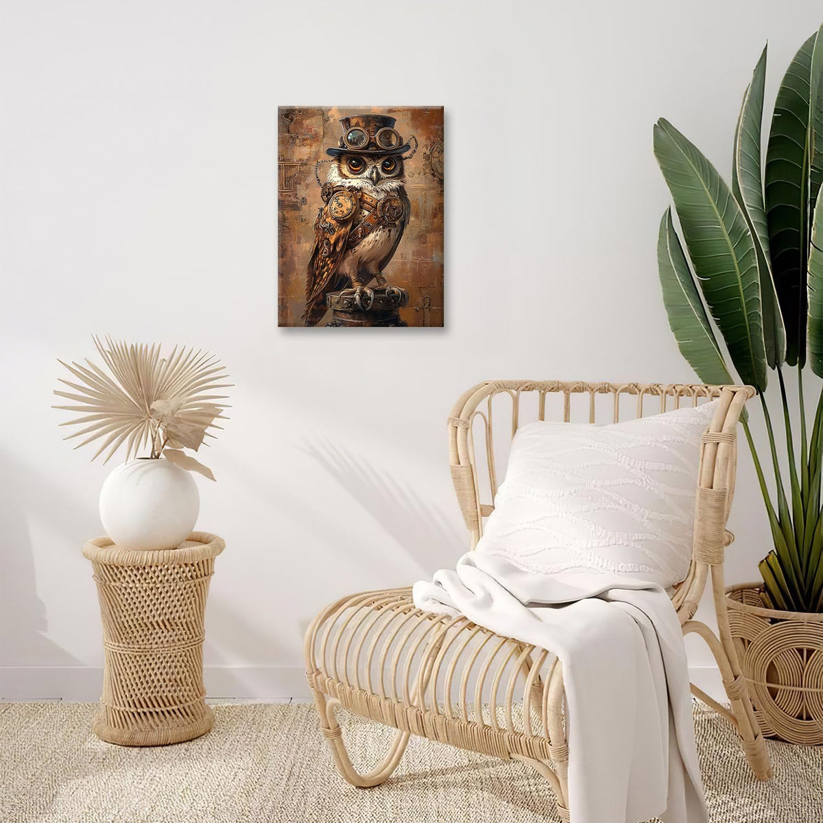 Steampunk Wall Art (16"L x 12"W / Steampunk Owl)