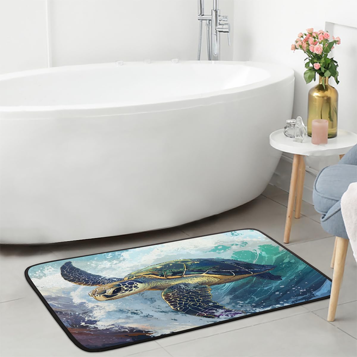Sea Turtle Kitchen Rug Non (Color43)