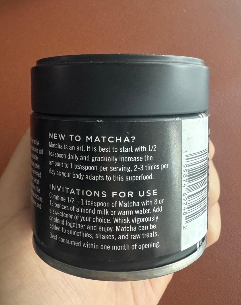 Organic Ceremonial Matcha Powder from Japan (1.06 oz (Tin))