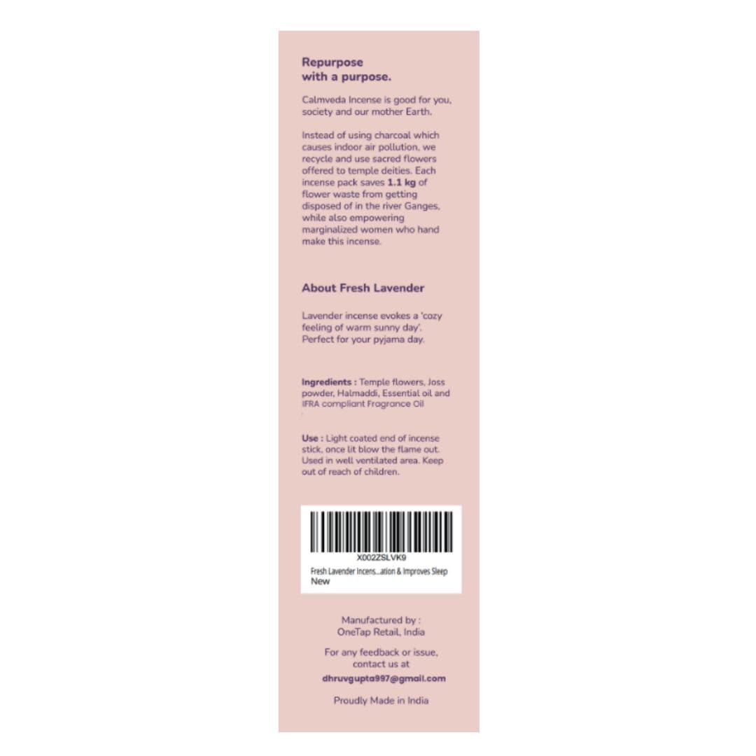 Fresh Lavender Incense Sticks for Calming