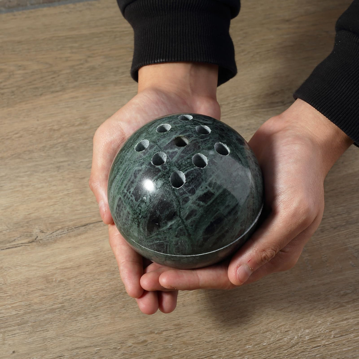 Marble Incense Burner (Sphere-green)