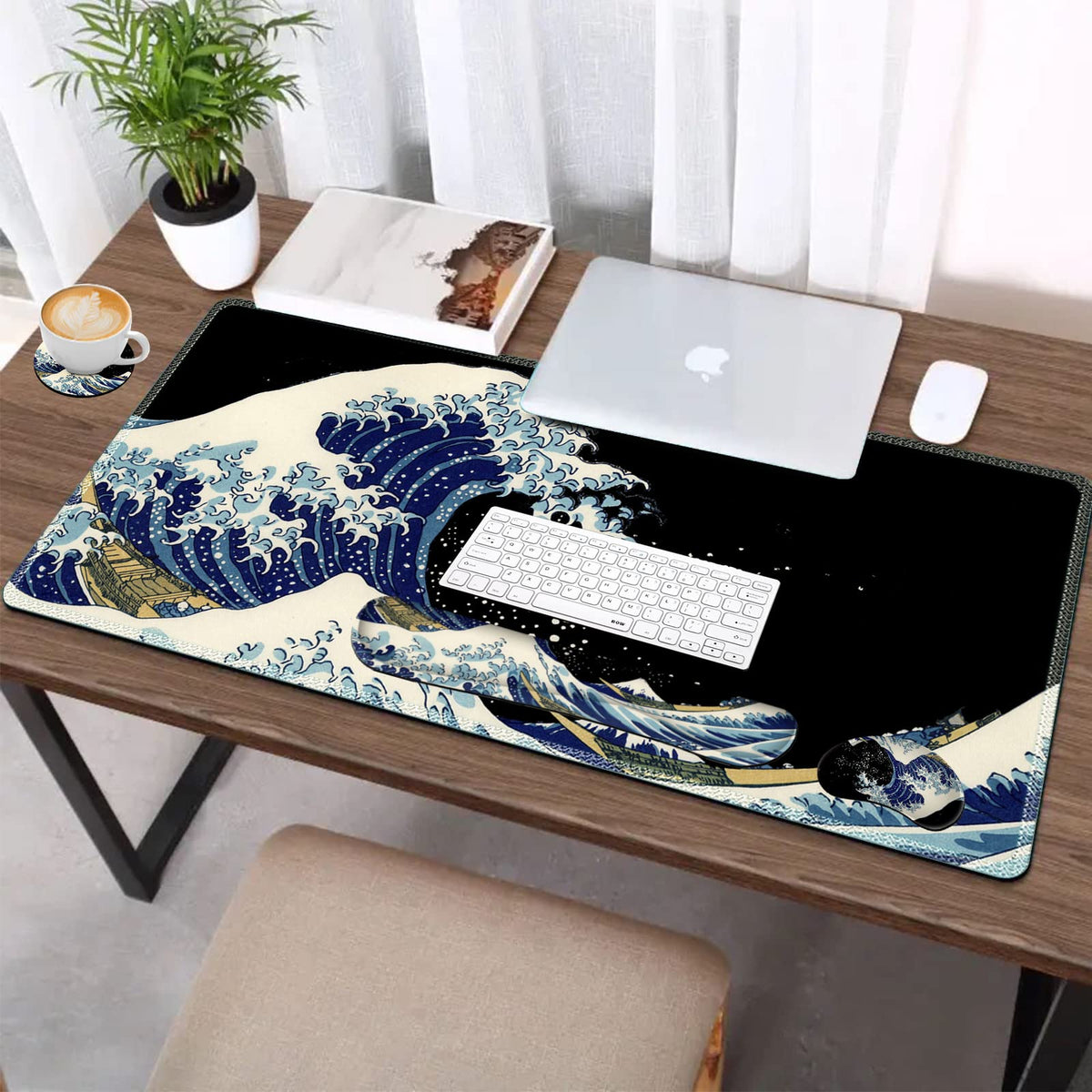 Large Gaming Mouse Pad Set (Big Waves)