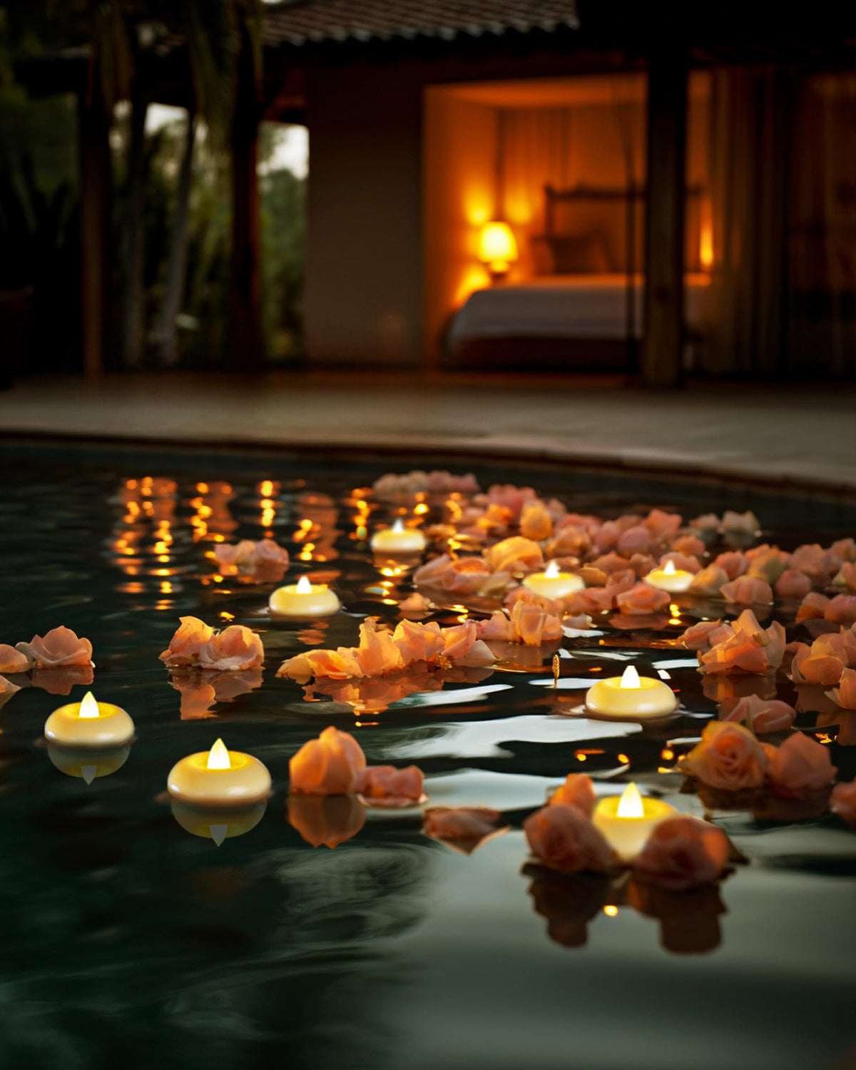 24 Pack 2” Flameless Led Floating Candles (Ivory, 24Pack)