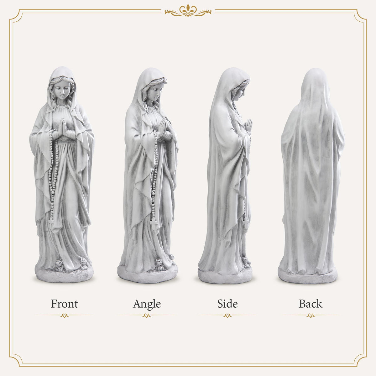 Virgin Mary Praying Statue 29.9 Inch Outdoor Garden Religious Statue (Praying Virgin Mary-29.9 Inch)