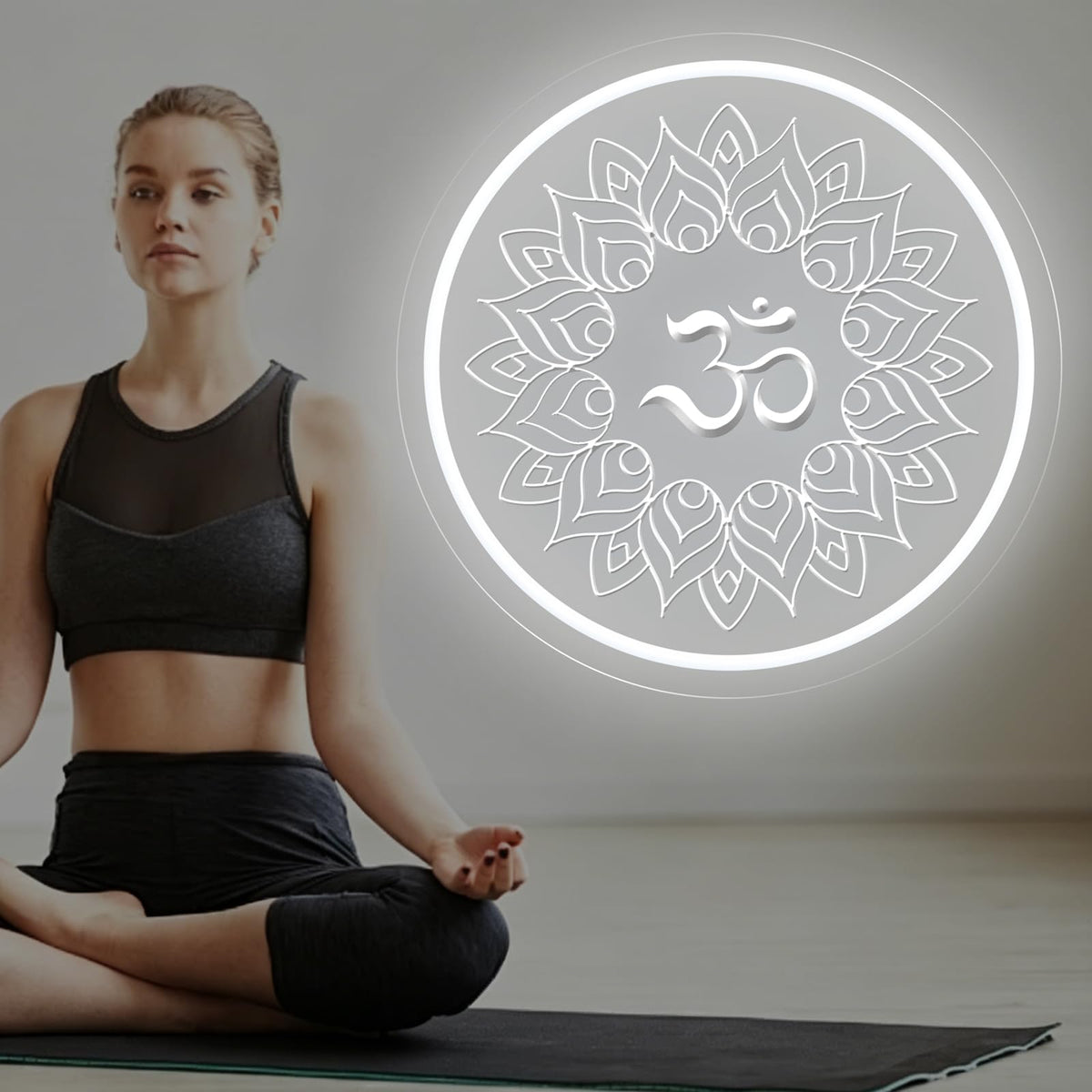 Om Mandala Neon Sign (Medium Om Mandala)
