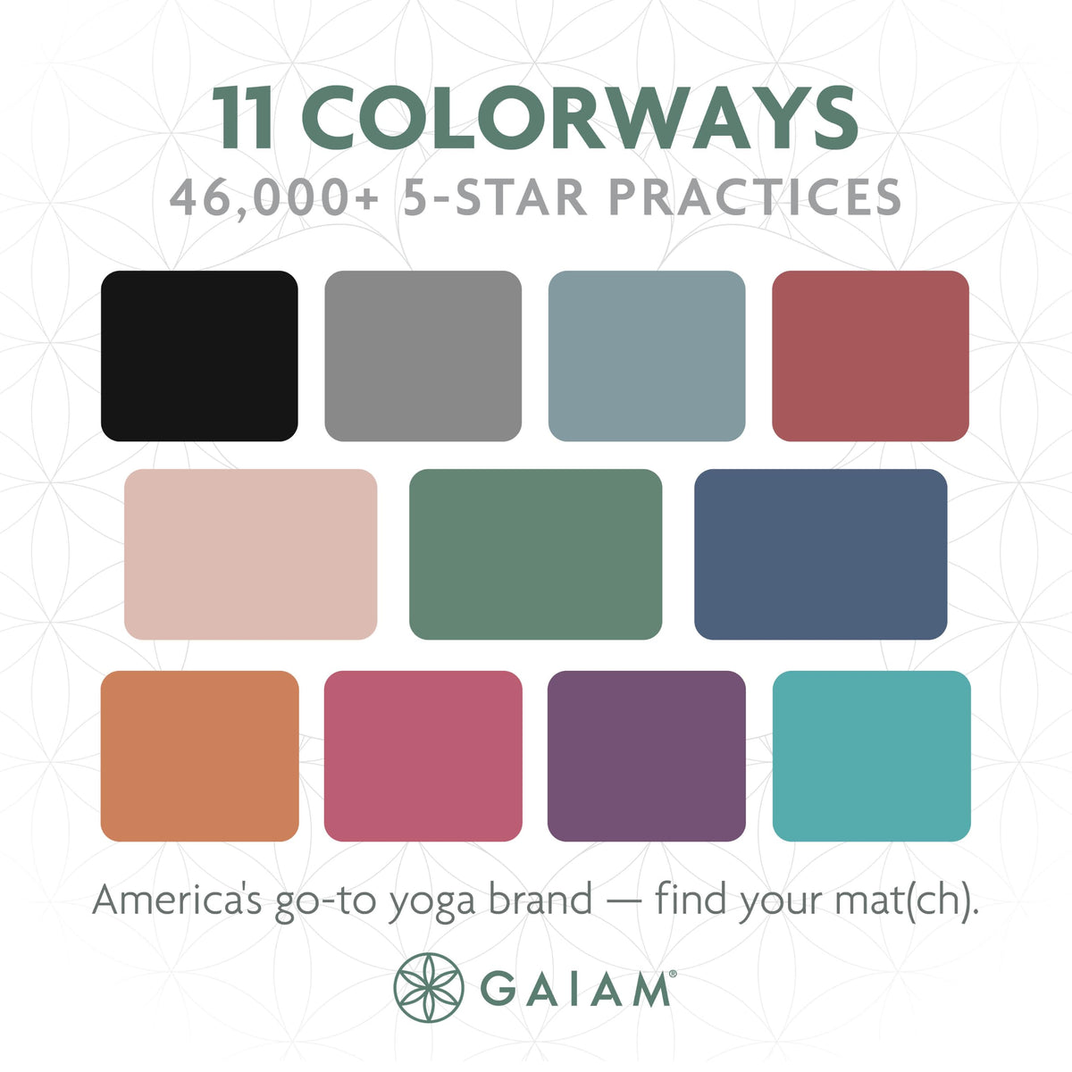 Essentials Thick Yoga Mat with Easy (Balsam / 2/5" (10MM))