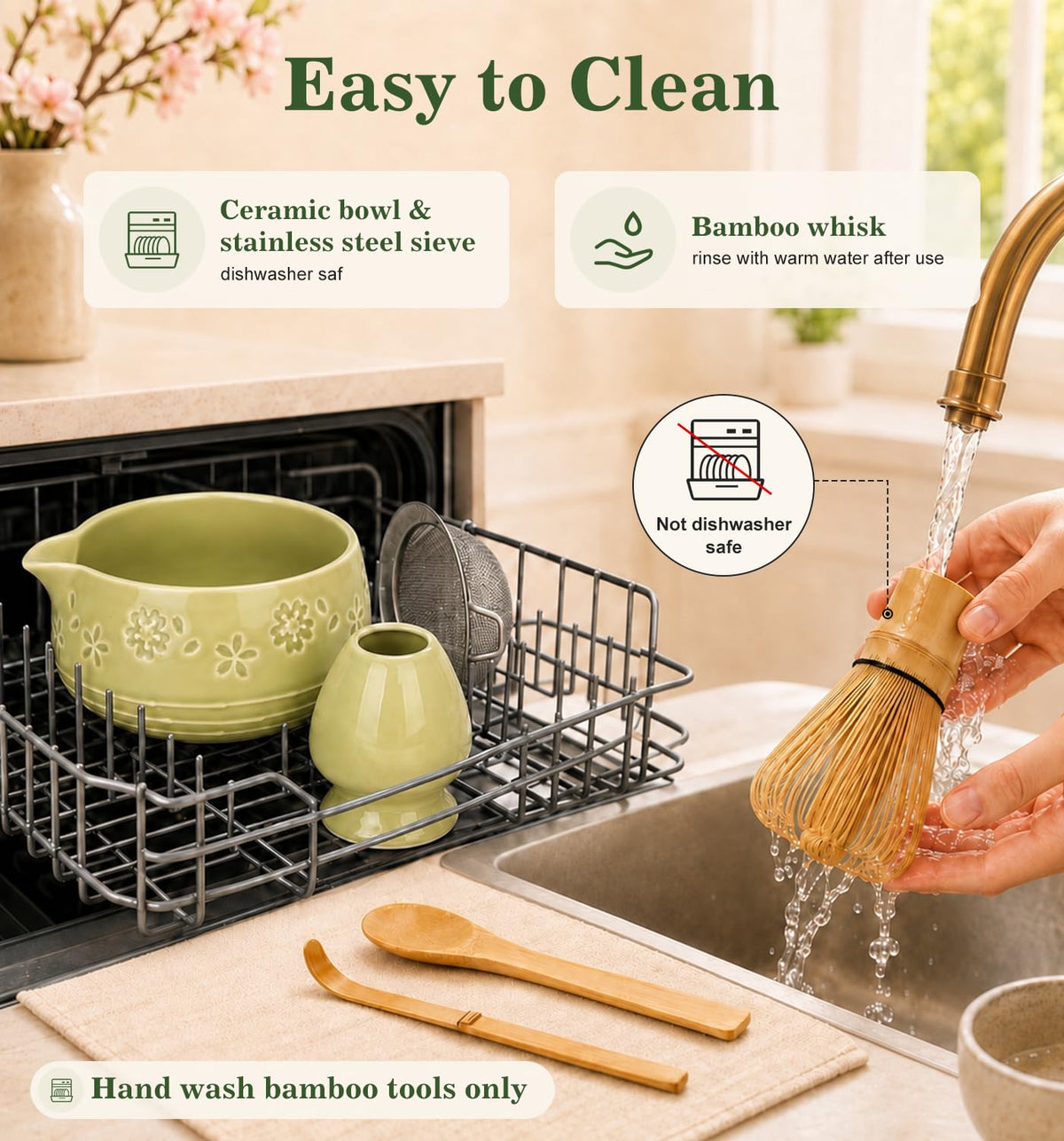 Matcha Whisk Set (Matcha Green)