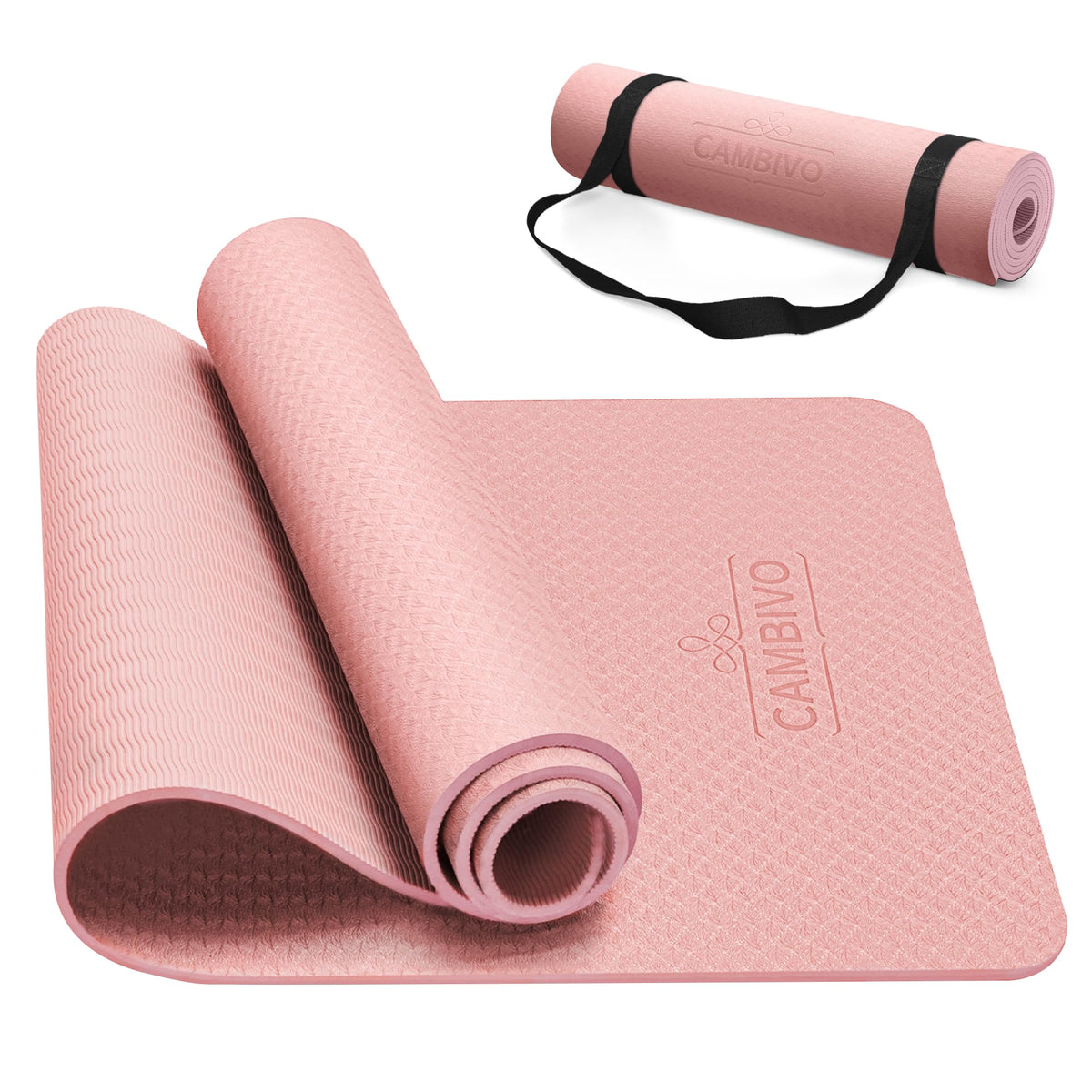 TPE Yoga Mat Non (Pink / 72*24*0.24 inch)