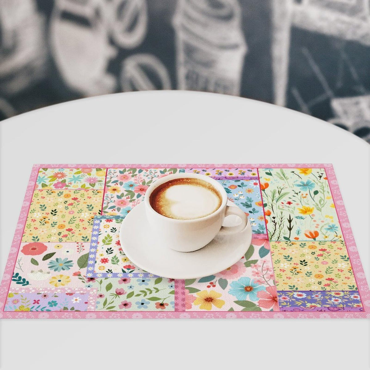 Patchwork Floral Placemat Set of 6 (Patchwork-7 / 6pcs)