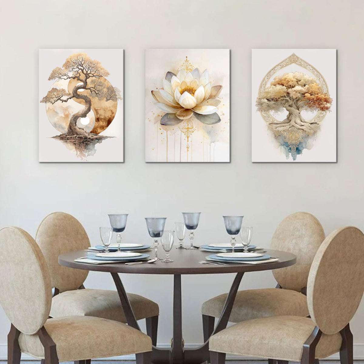 Tree of Life Zen Wall Art (Tree of Life / 12" x 16"x3)