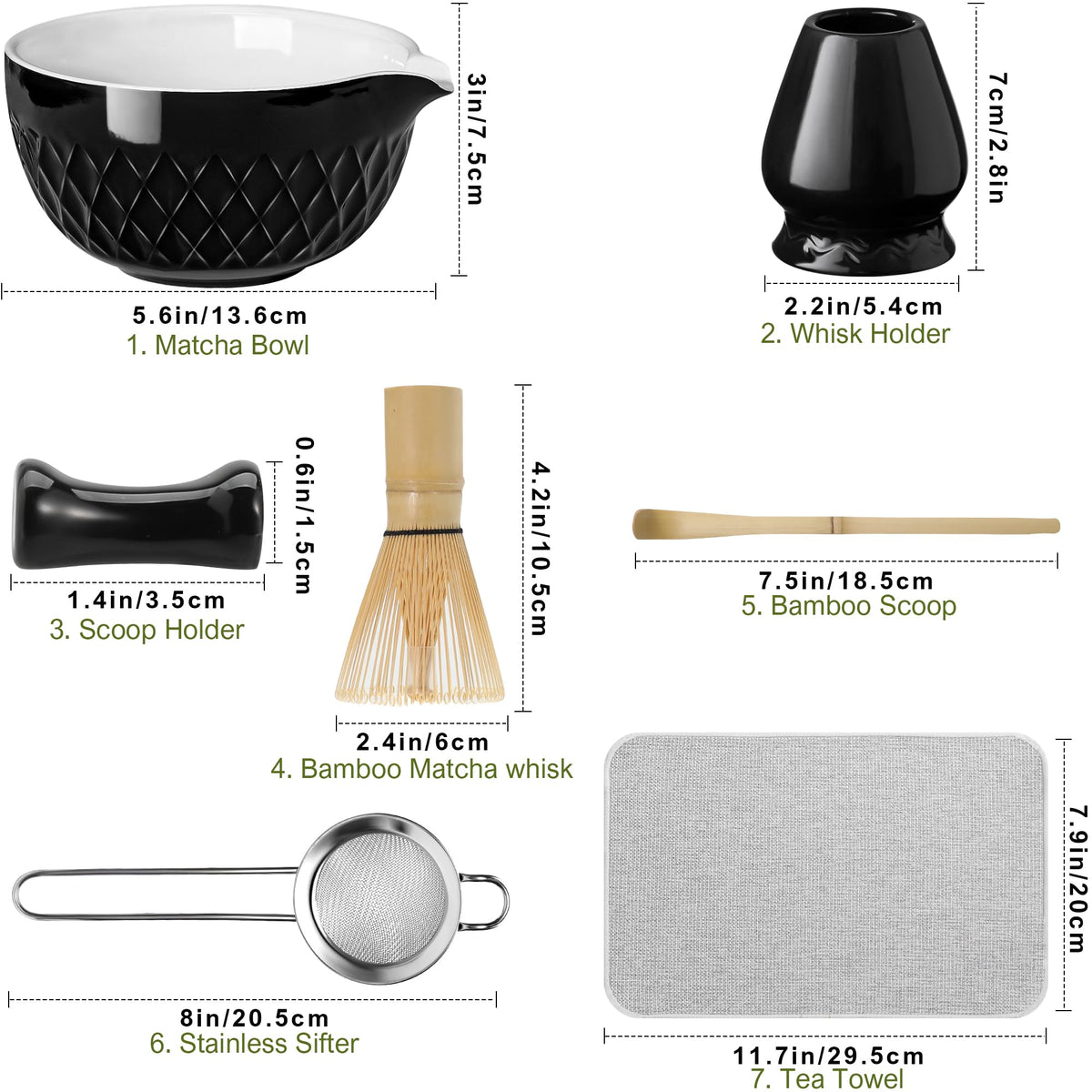 Matcha Whisk Set (Onyx Black)