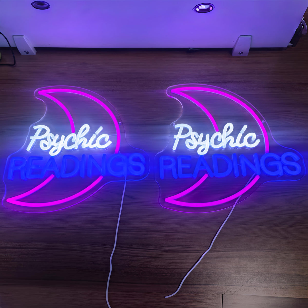 Psychic Moon Tarot Neon Sign Tarot Shop Wall Decor Gothic Home Party (Psychic Reading)