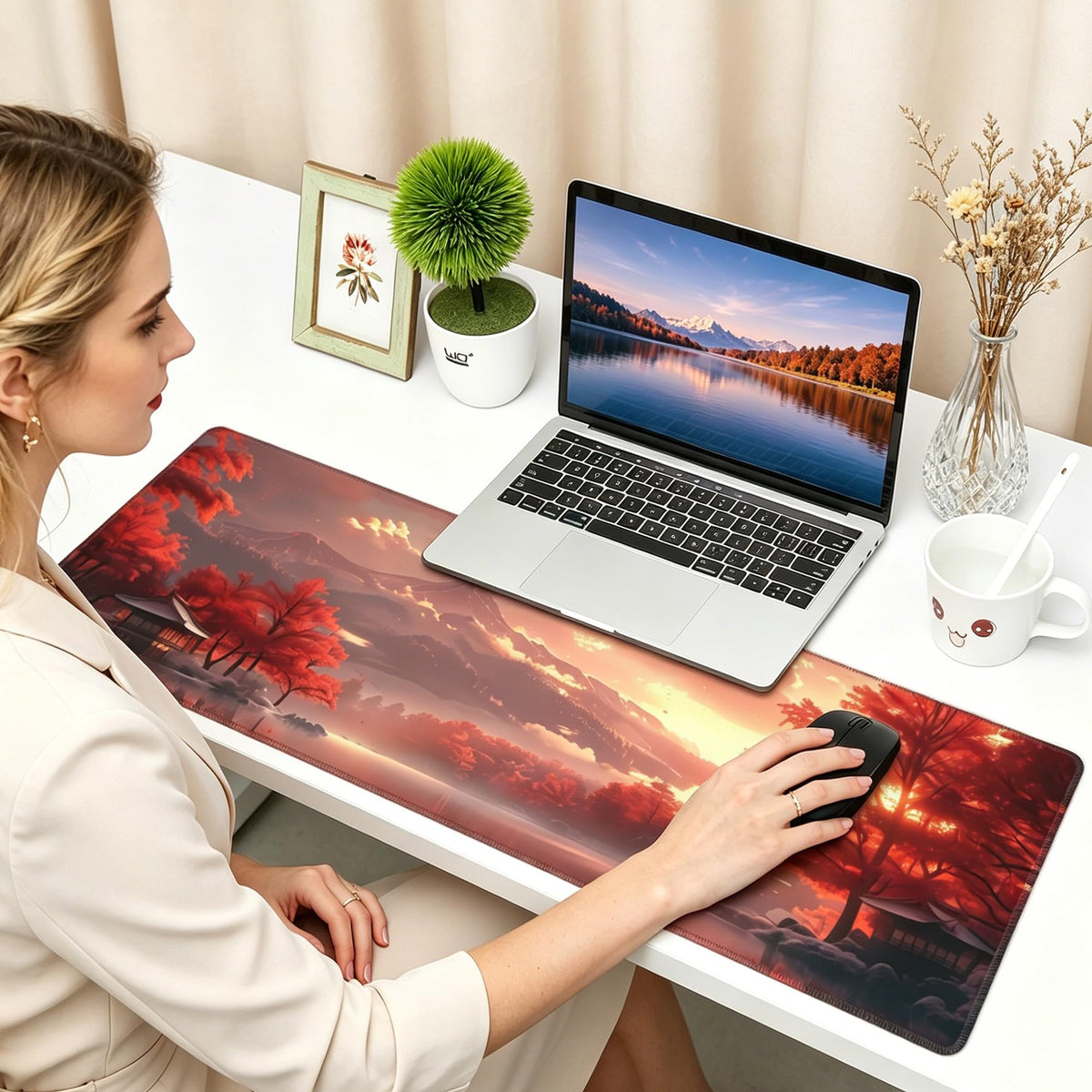 Lake Mountain Landscape Mousepad (Japanese-2)