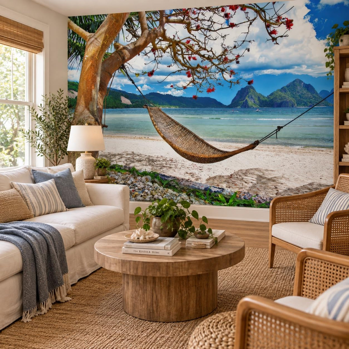 Peel Stick Wall Mural Wallpaper Ocean 118"x82" Decor A16 (A16 / 118" x 82")