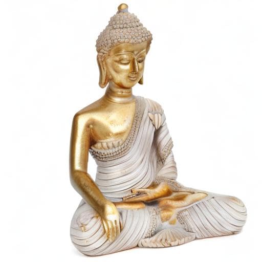 Buddha Statue for Home Decor Gold 10.2IN (951 Gold Buddha Statue / 4.72"x8.26"x10.2")