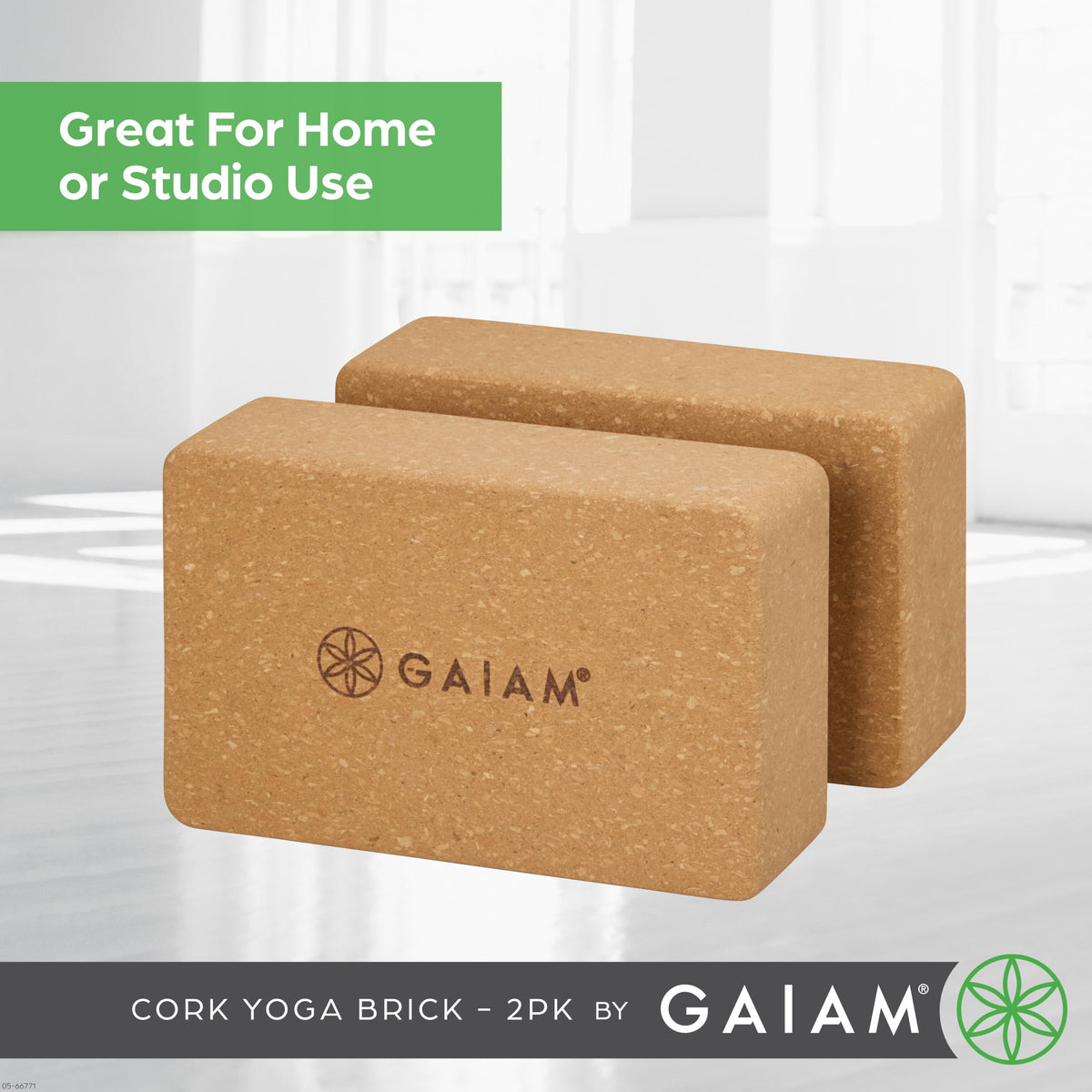 Yoga Brick EVA Foam for Balance & Stretch (Cork / 2 Bricks)