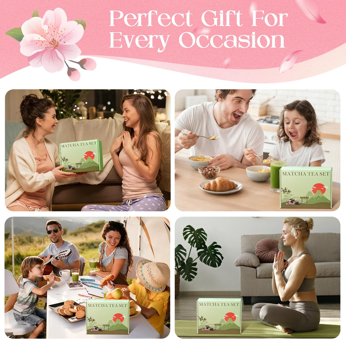 Matcha Whisk Set (Sakura Pink)