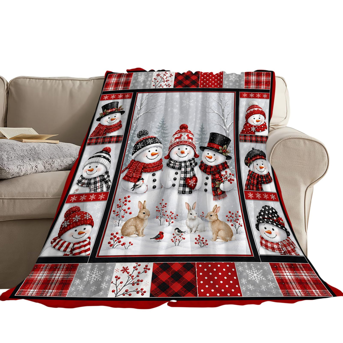 Christmas Snowman Blanket (50"x60" / Christmas Snowman)