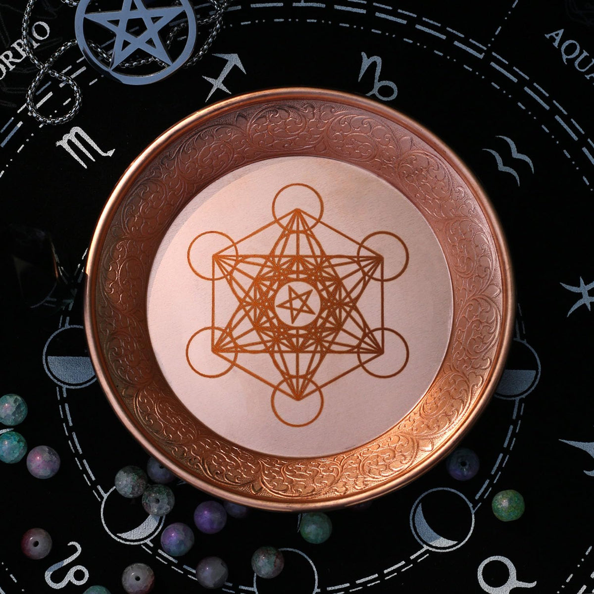 Copper Offering Prayer Ritual Bowl (Metatron)
