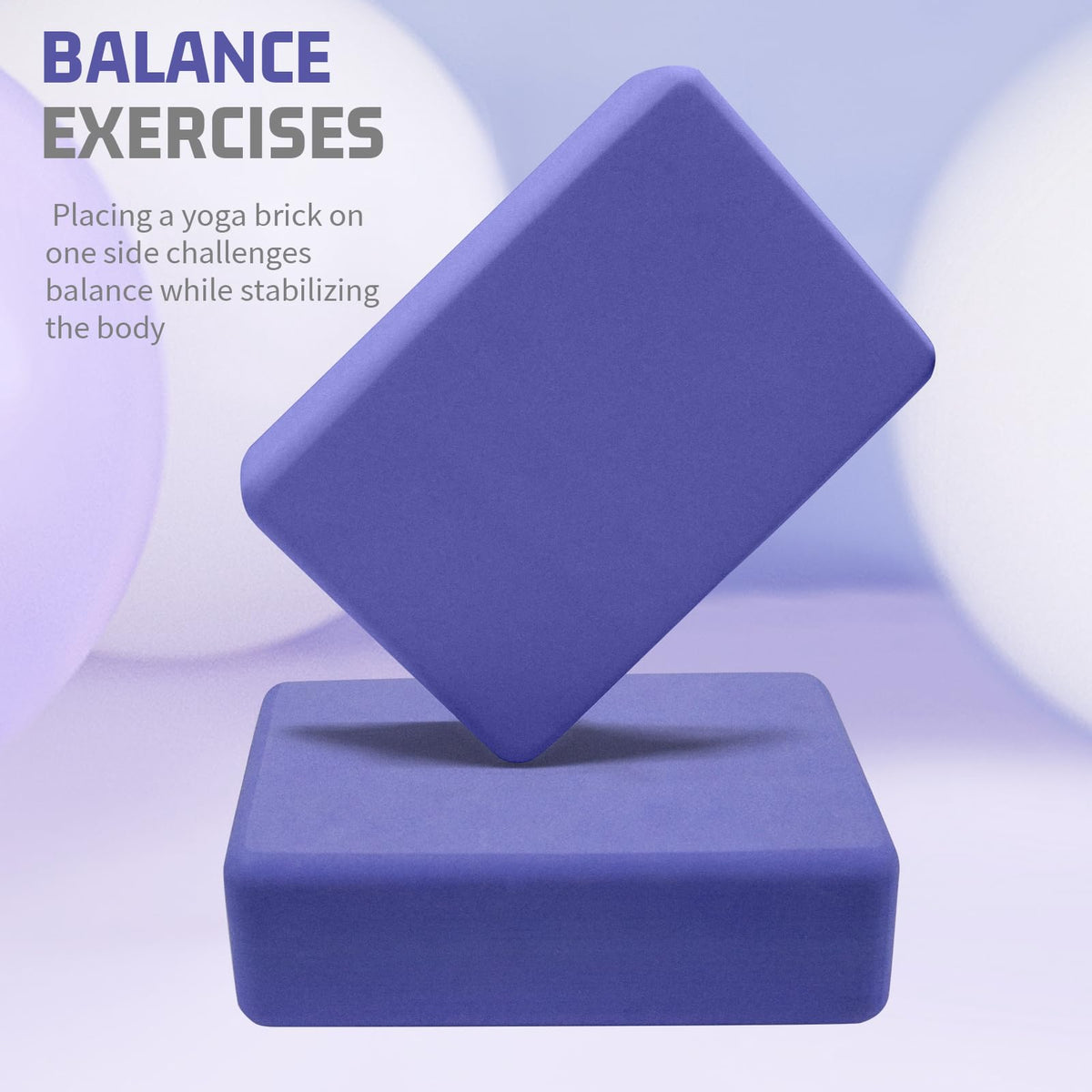 2 Pack Yoga Blocks (Purple)