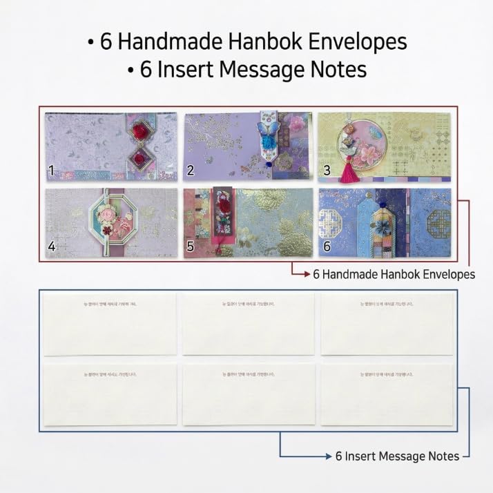 Korean Hanbok Money Envelopes & Cards