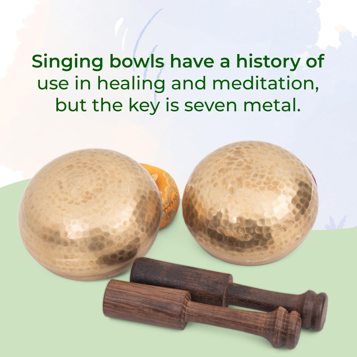 Tibetan Singing Bowl Set (2 Chakra Bowl Set)