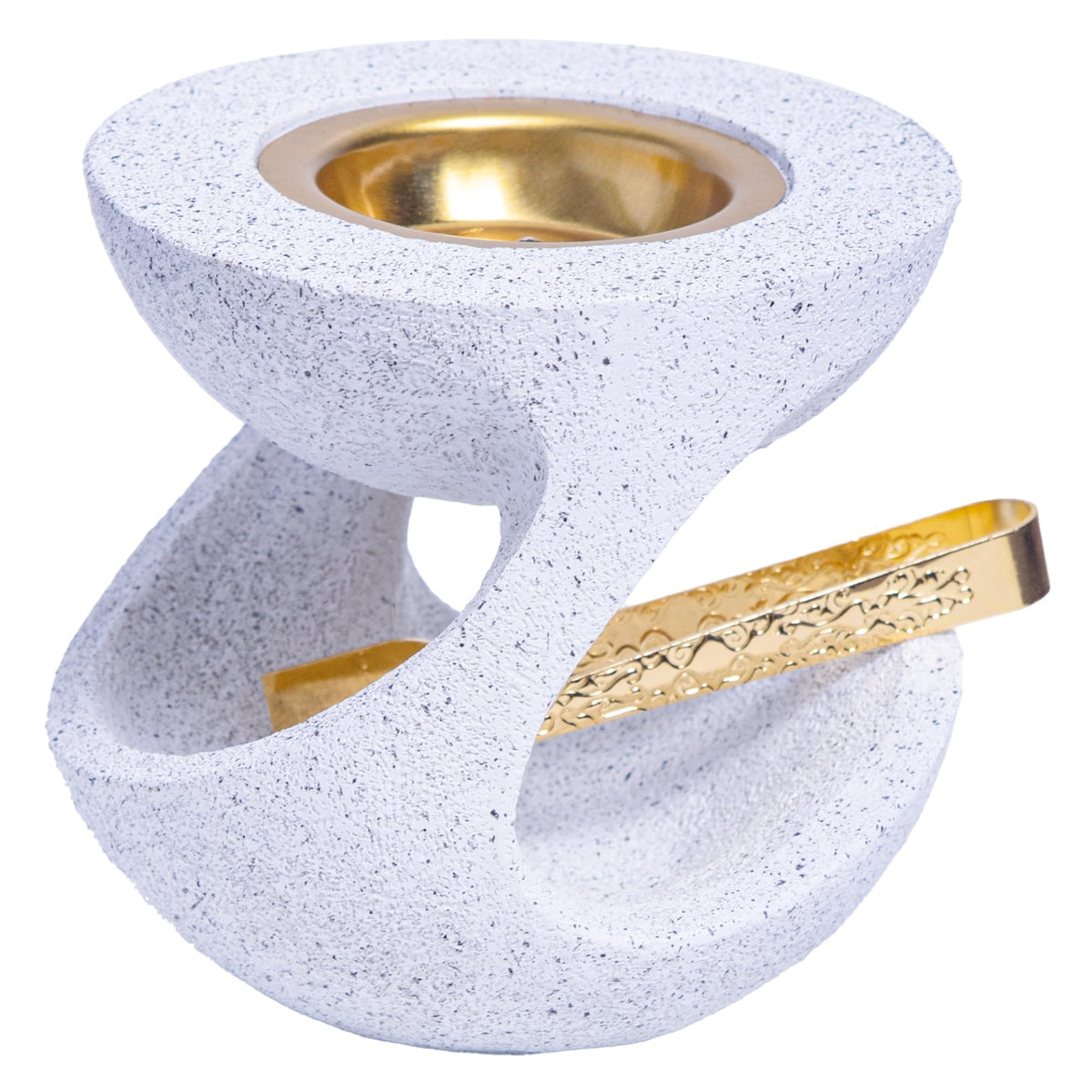 Bakhoor Burner Frankincense Resin Incense Burner (White)