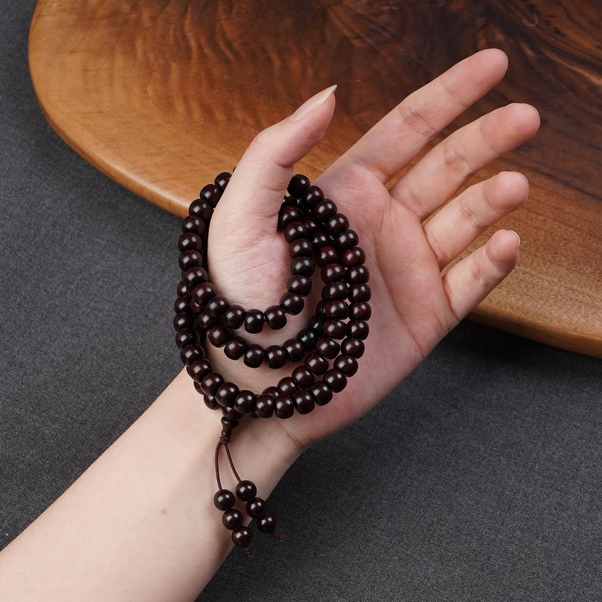 108 Mala Beads Bracelet (6x8 mm)