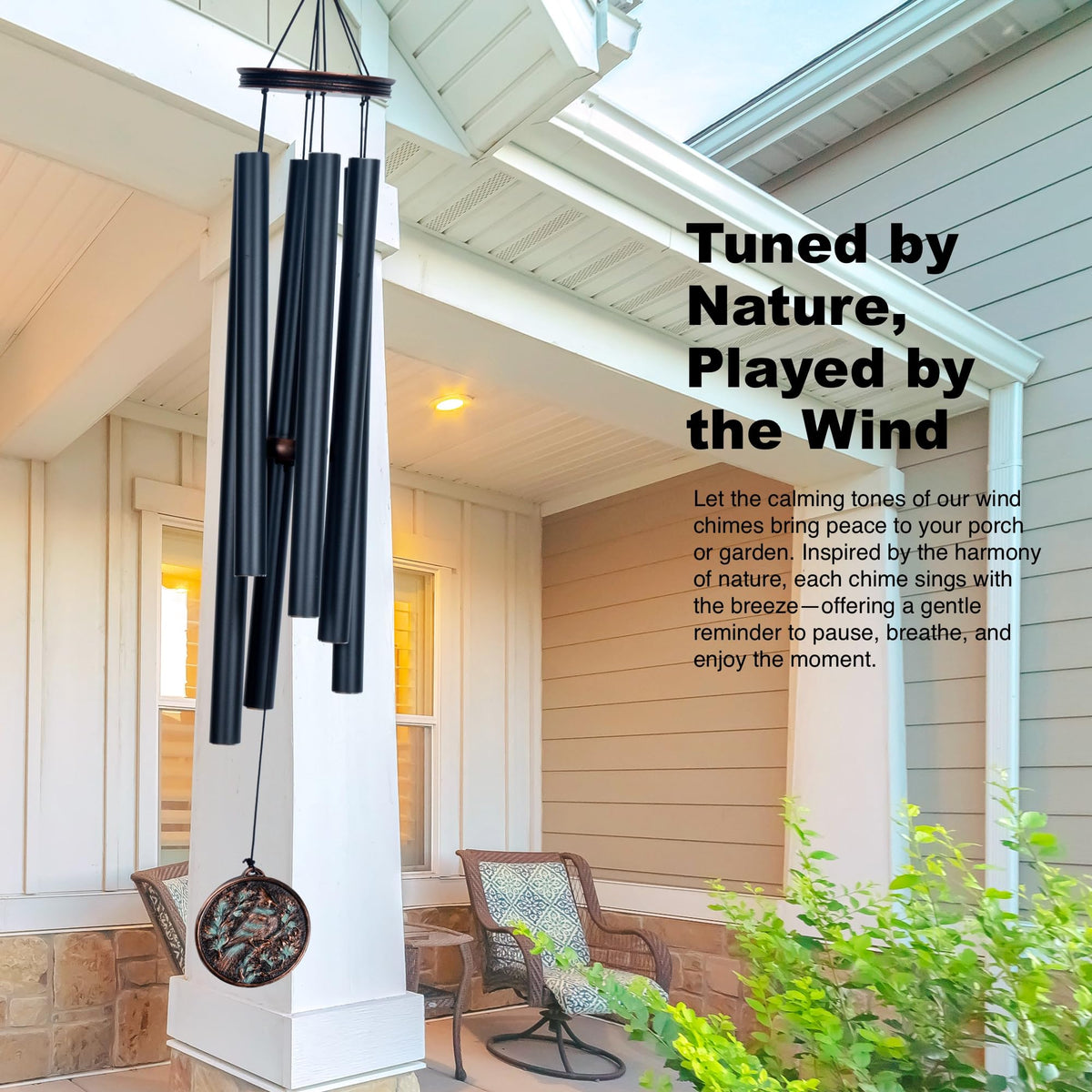 Large Wind Chimes for Outside Deep Tone (46" Cardinal)
