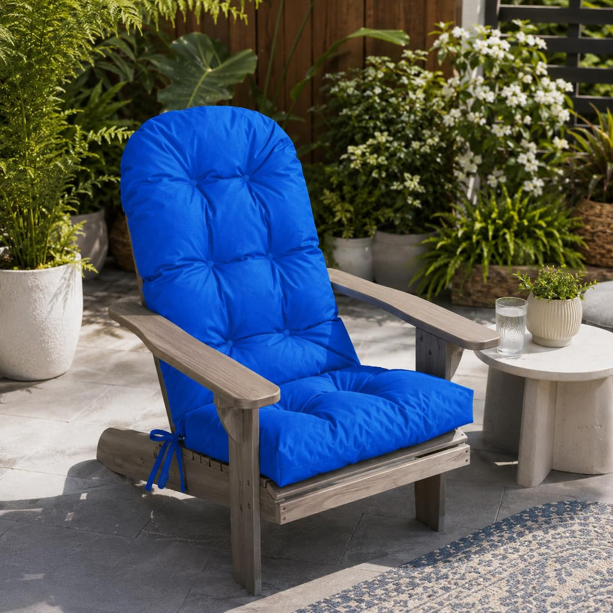 Outdoor Adirondack Chair Cushion (Pacific Blue)