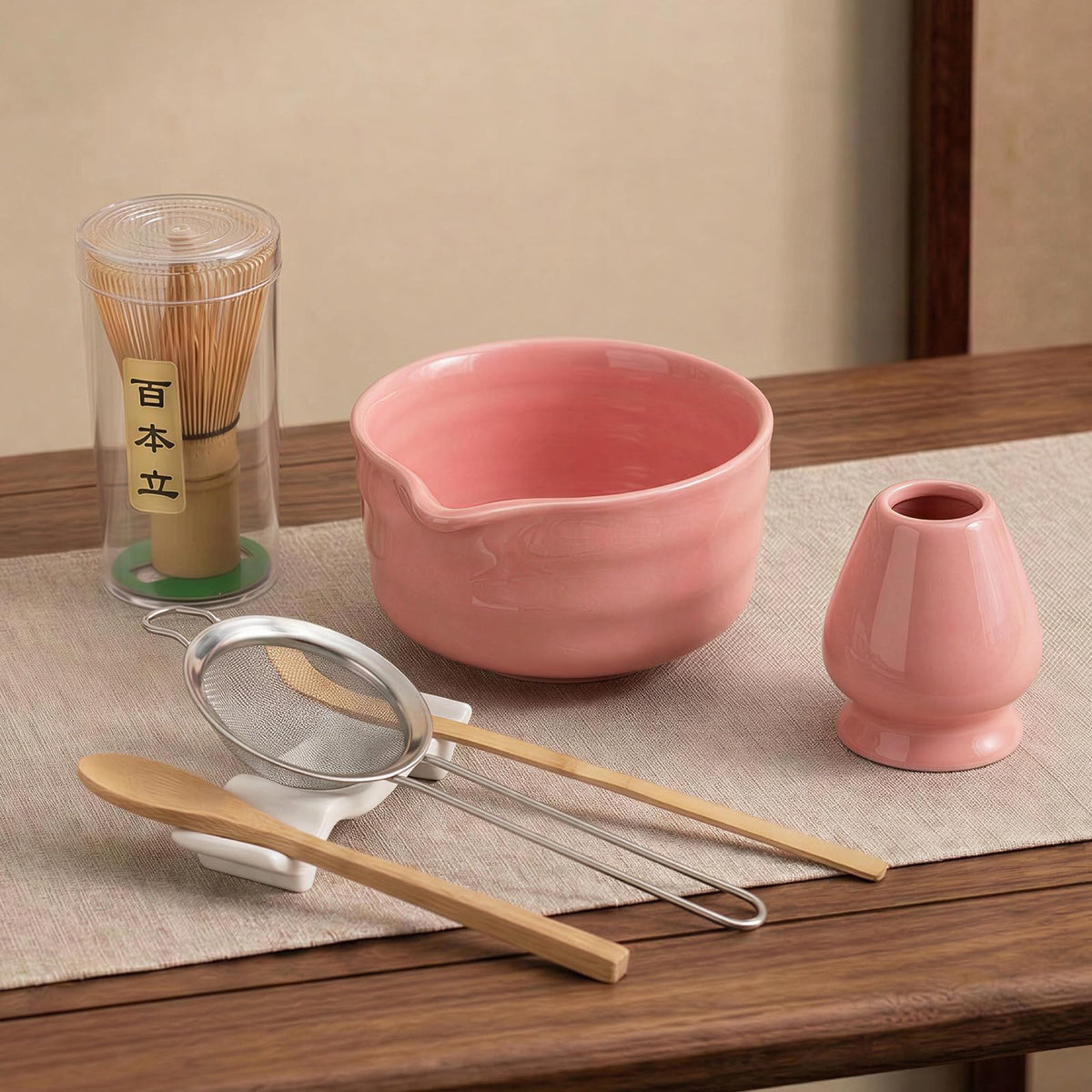 Matcha Whisk Set (Pink)