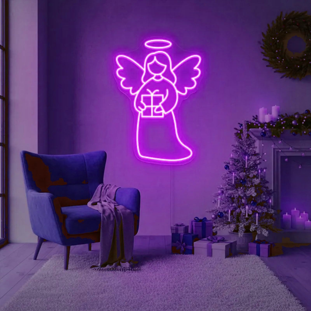 Christmas Angel Neon Sign (Christmas Ange)