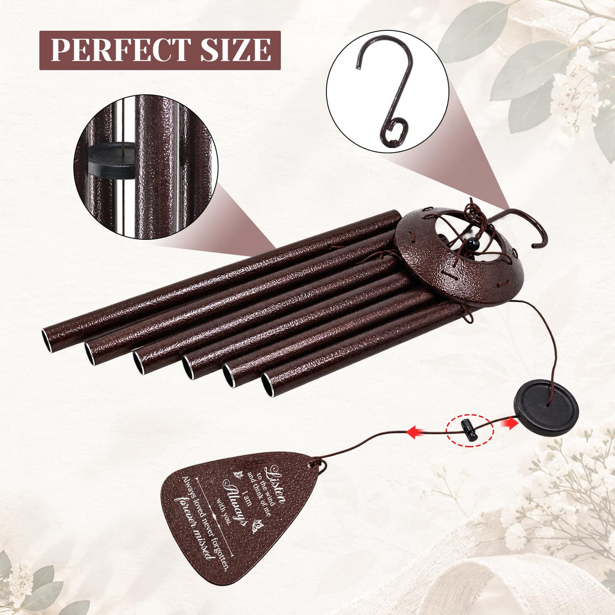 Memorial Wind Chimes 32 Inch (Listen to the Wind)