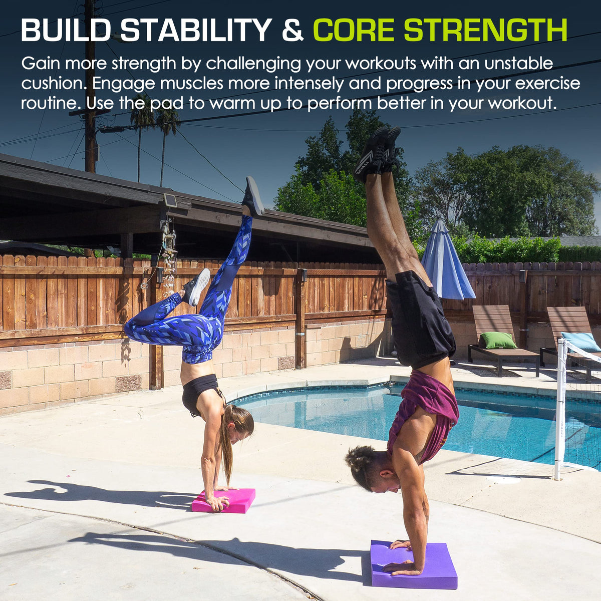 Exercise Balance Pad (Purple / XL - (18.75" x 15"))