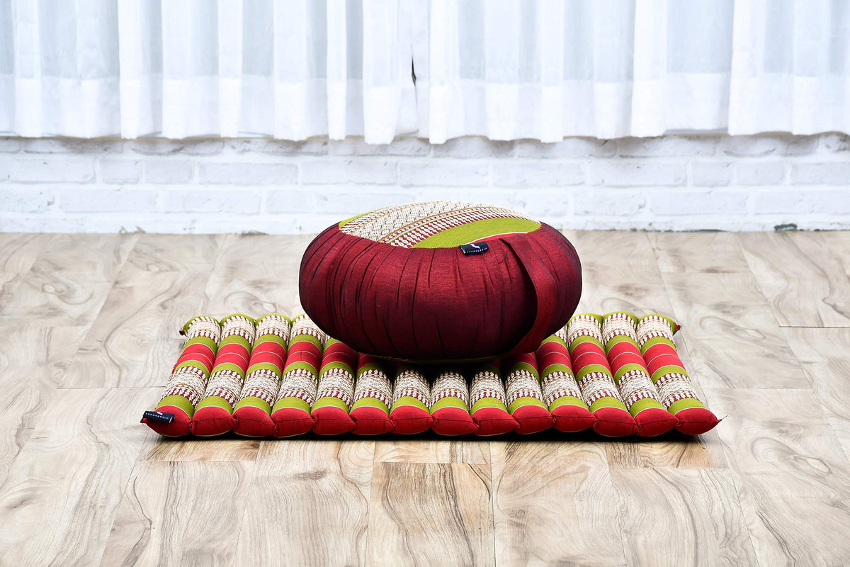 Meditation Cushion Set (Sf11 - Red, Green)