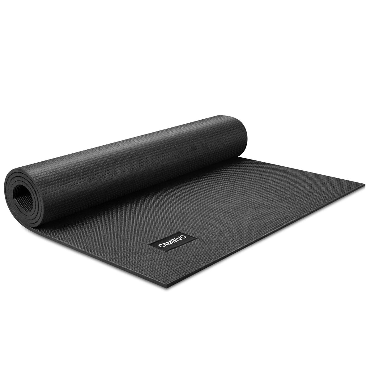Extra Long Wide Yoga Mat 84''x30'' (Black / 84" x 30" x 6mm)