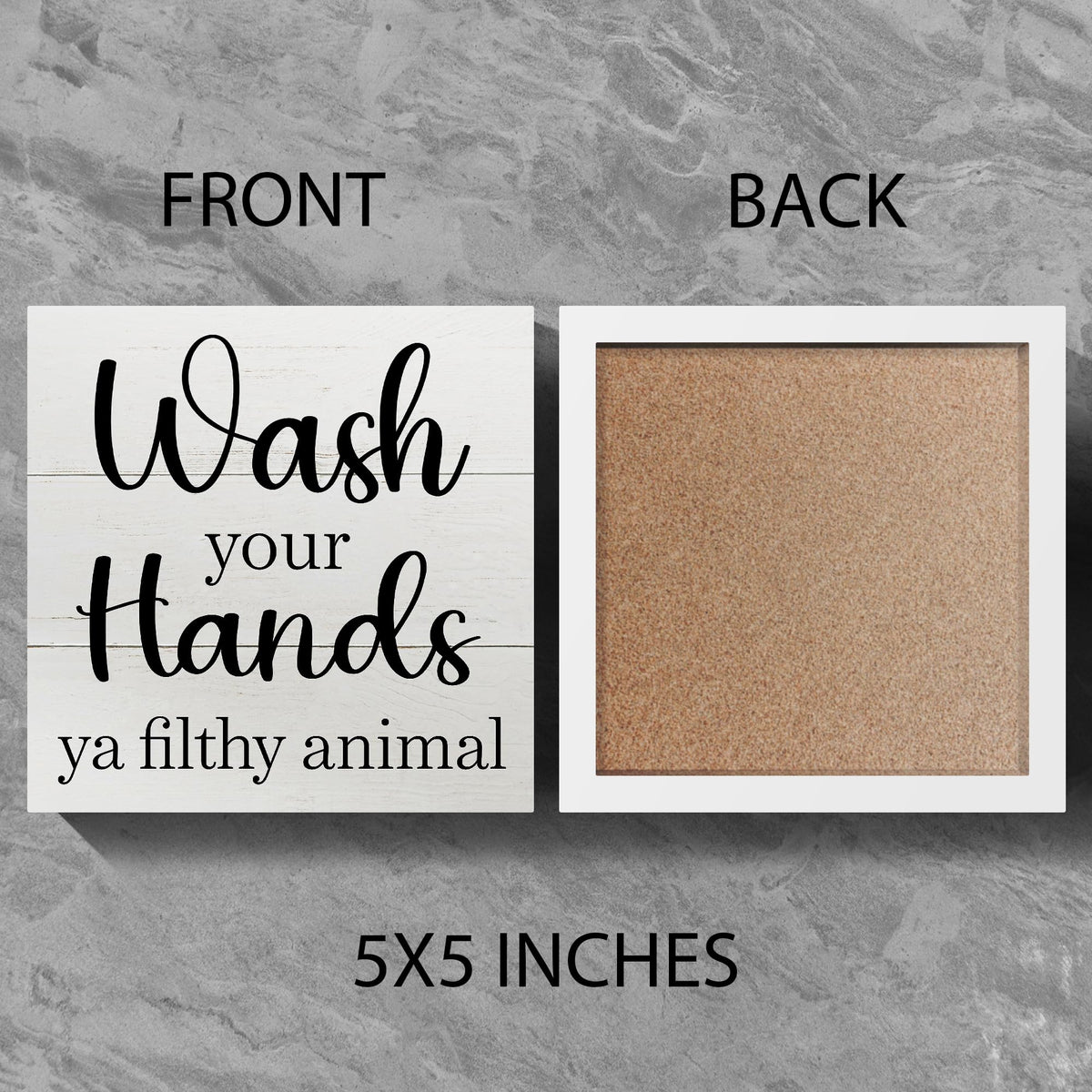 Funny Bathroom Decor Box Sign for Washroom Toilet Restroom (Purple)