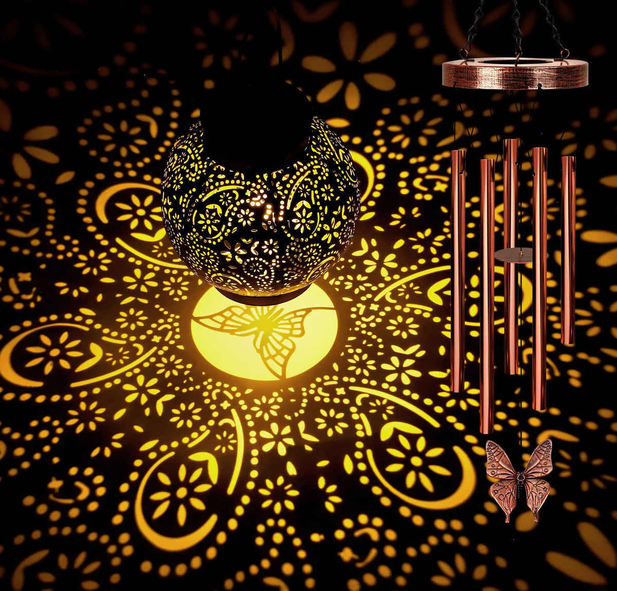 Solar Wind Chimes for Outside