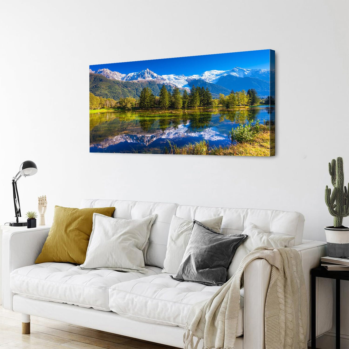 Colorado Mountain Wall Art Rocky Mountain National Park Poster Poster Green Forest Landscape Canvas Picture Nature Pine Tree Lake Reflection Painting Artwork Living Room Office Home Decorations 24x48" (48"L x 24"W / Mountain Forest)