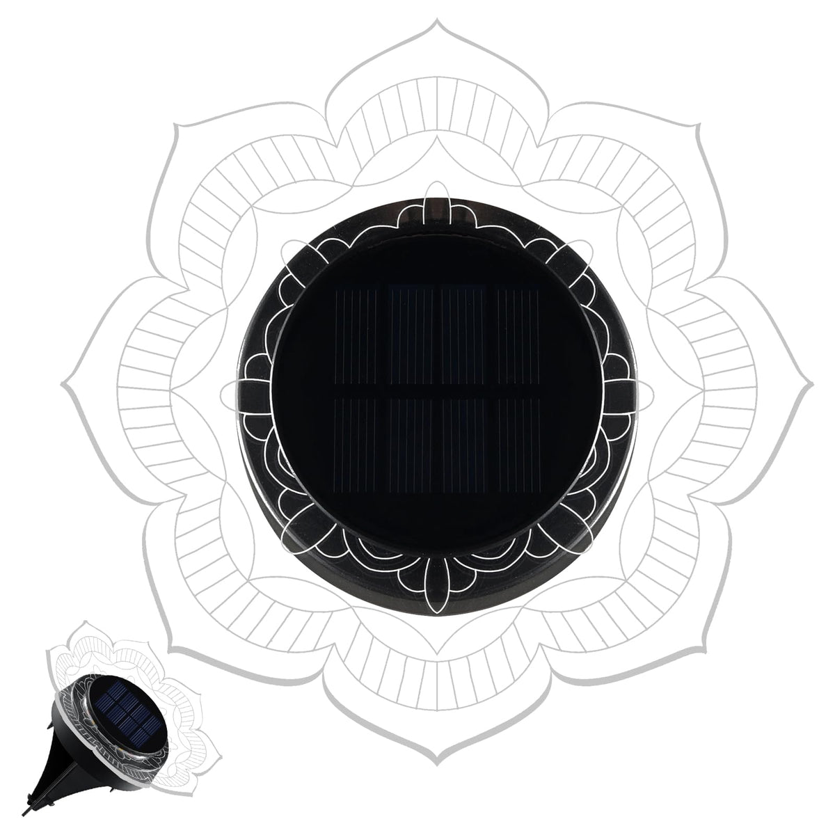 Solar Flower Shaped In (lotus)