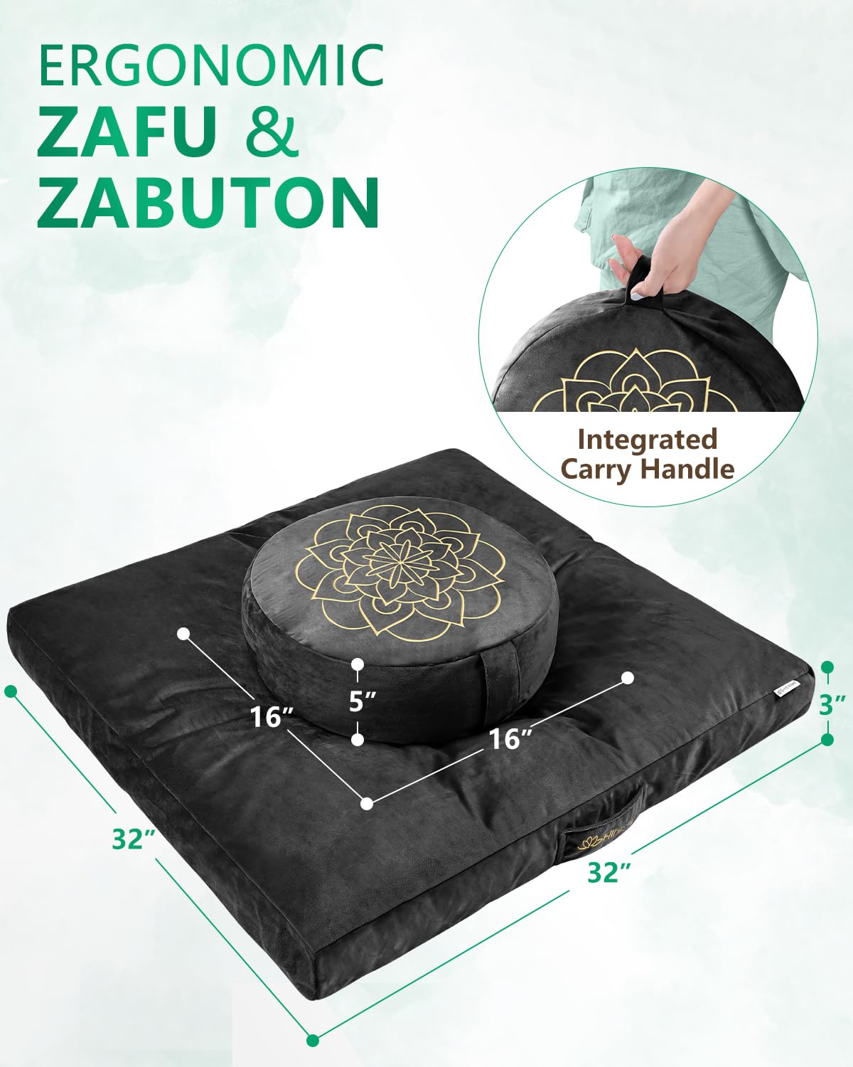 Meditation Cushion (Black)
