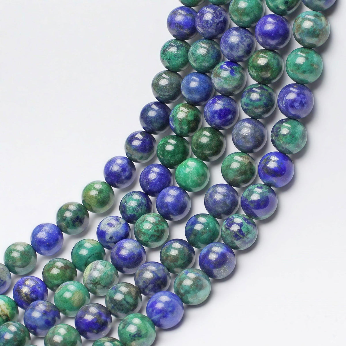 5A Natural Phoenix Lapis Lazuli Round Loose Beads for Jewelry Making DIY Bracelet Necklace 15'' (Phoenix Lapis Lazuli / 10mm)