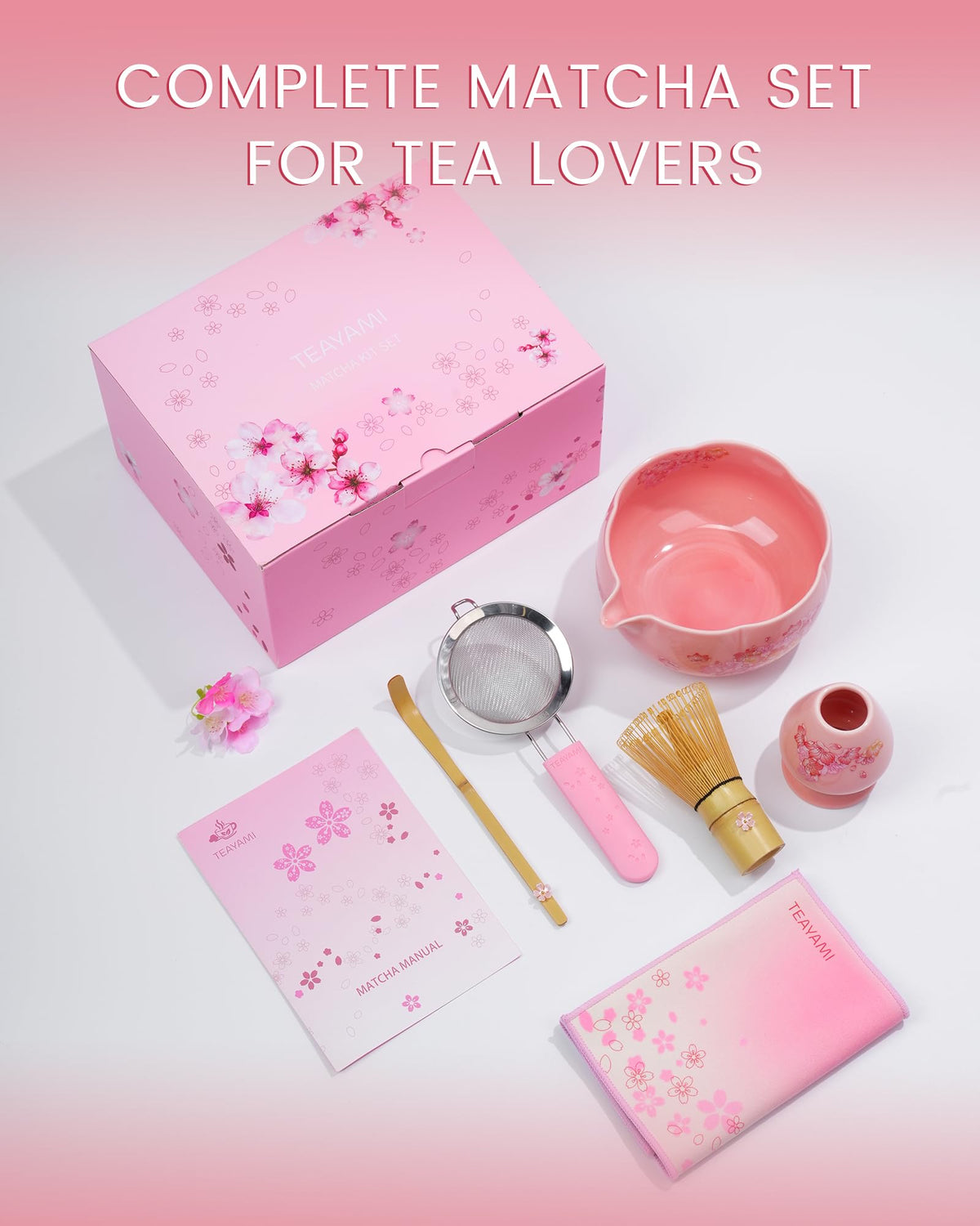Matcha Whisk Set (01-Pink)