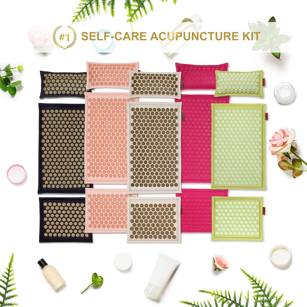 Acupressure Mat and Pillow Set (Linen Original)