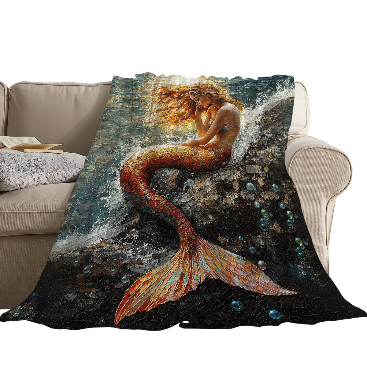 Mermaid Throw Blanket (60"x80" / Mermaid)