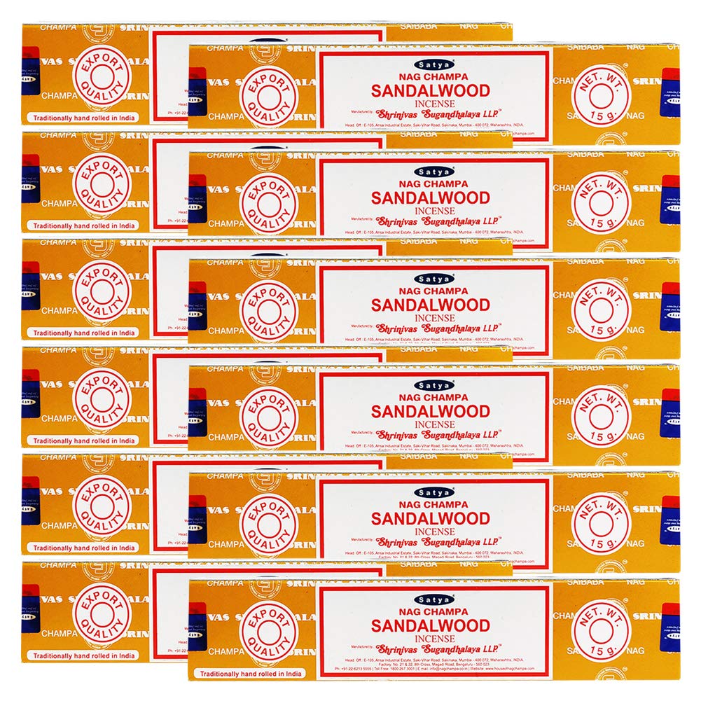 Sandalwood Incense Sticks (Sandalwood 15g - Pack of 12)
