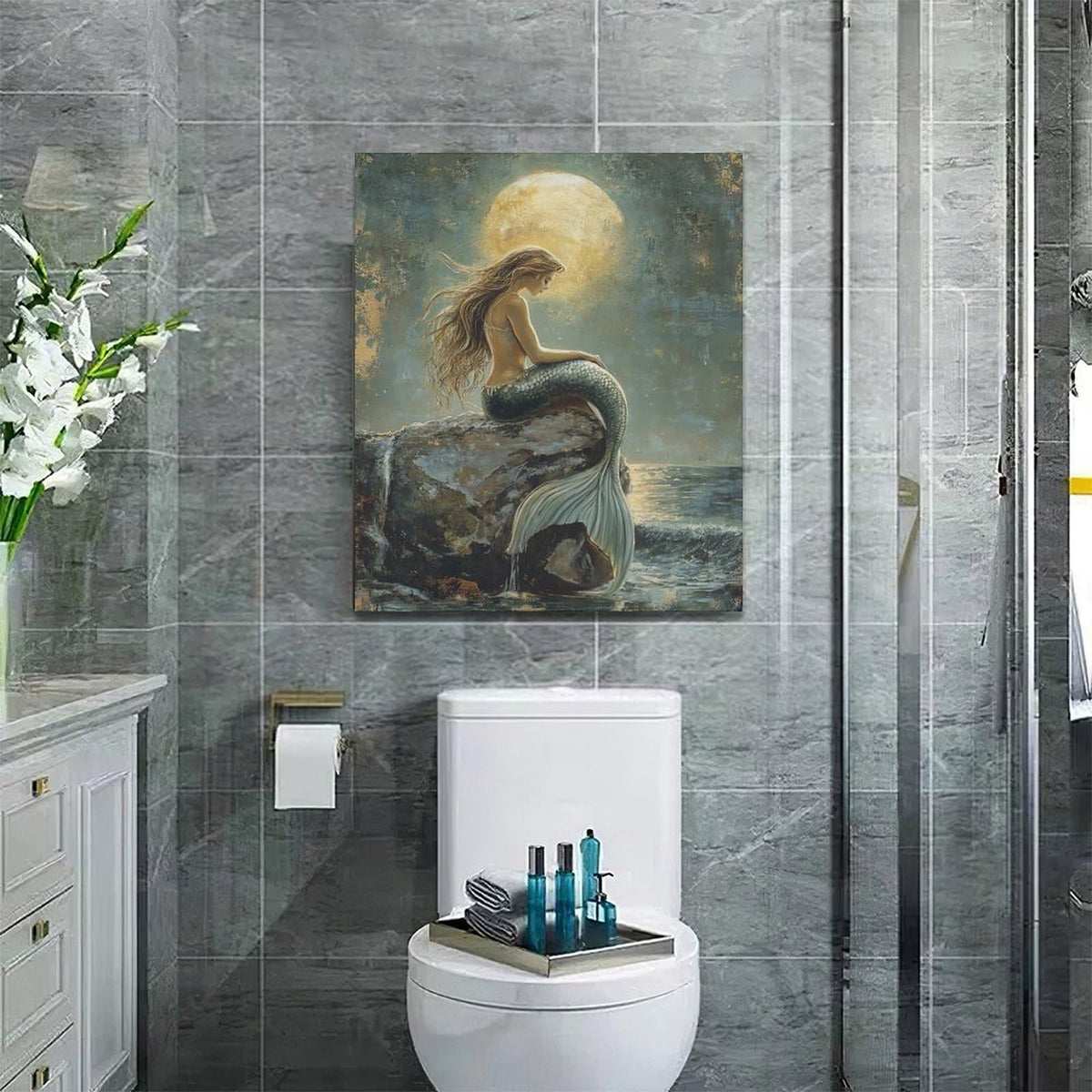 Mermaid Wall Art (24"L x 20"W / Mermaid)