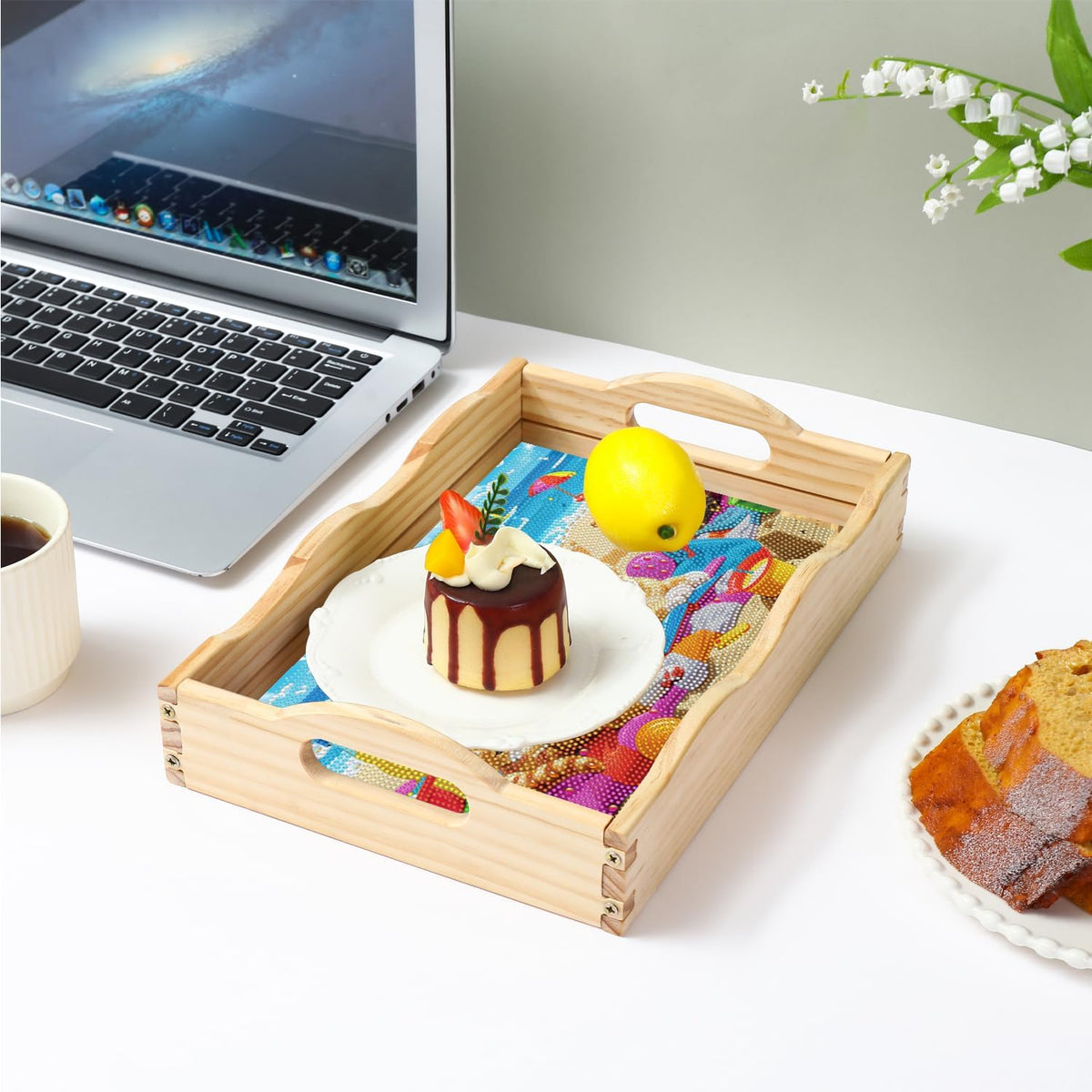 Diamond Art Kits for Adults Wooden Serving Trays with Handles (Cat ACA)